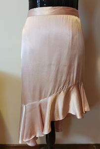 Leith Sateen Ruffled Maple Beige Skirt Size XXL